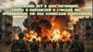 Новости СВО Сегодня-Окружение ВСУ в Константиновке Удары в Полтавской Сумской обл