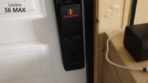 Умный врезной замок Lockin S6 MAX (демонстрация часть 1)