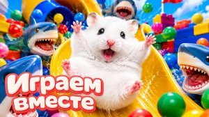 ХОМЯК ВЫБИРАЕТСЯ ИЗ СЕКРЕТНОЙ ХОМЯЧЕЙ ТЮРЬМЫ !! Играем ВМЕСТЕ ! Супер лабиринт для хомяка №13