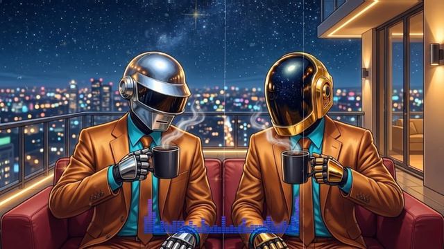 🤖 Daft Punk Midnight Focus Lounge ｜ Chill Disco, Synthwave, Electronic Funk, Neo Soul Playlist смотреть онлайн