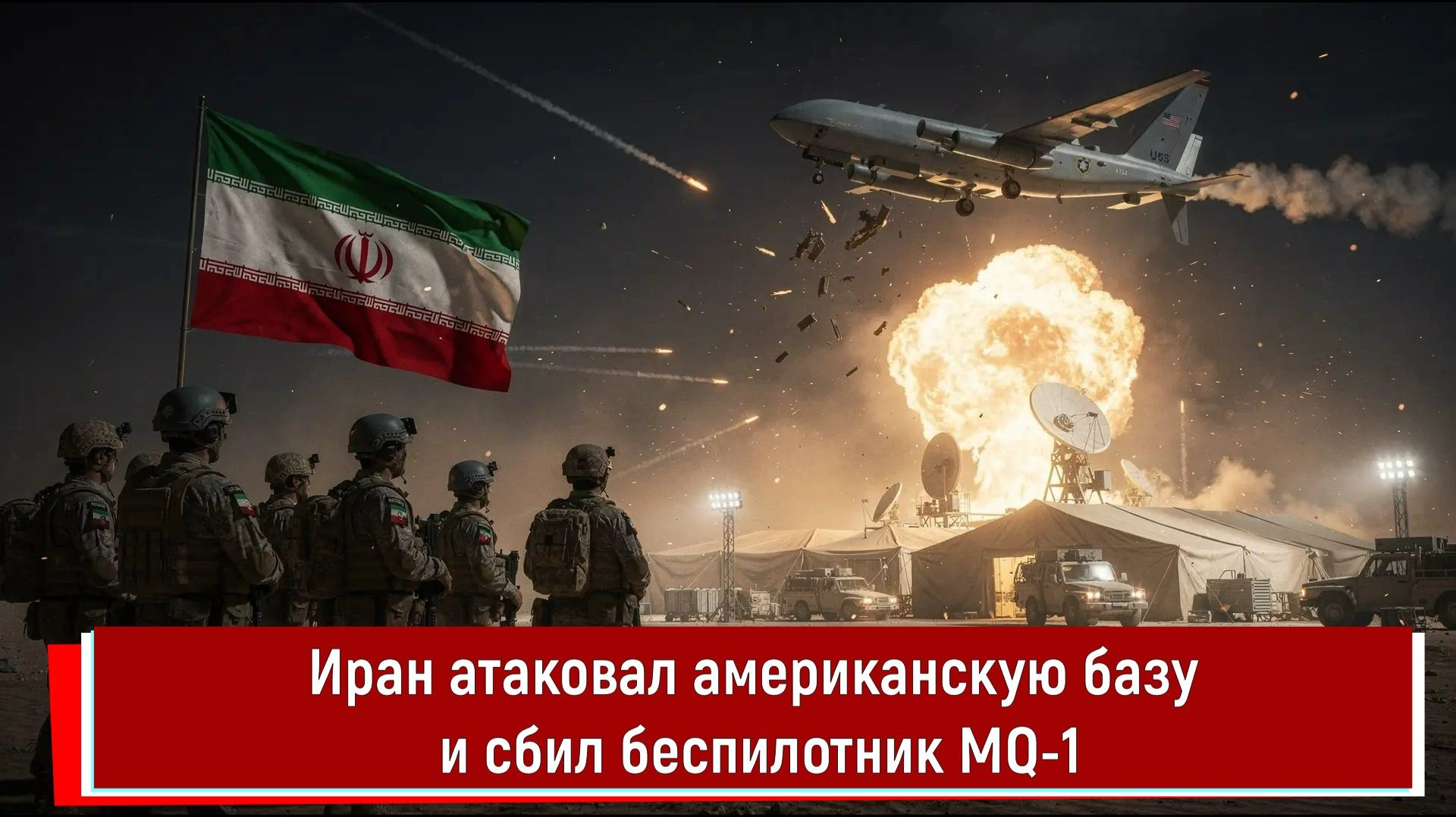 Иран атаковал американскую базу и сбил беспилотник MQ-1