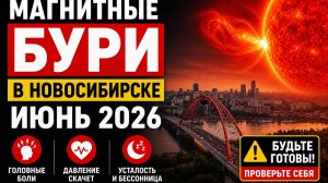 Магнитные бури с 1 по 31 июня в Новосибирске - какой kp индекс и самые тяжёлые даты