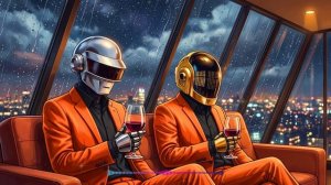 🤖 Daft Punk Midnight Velvet Rain ｜ Chill Disco, Synthwave, Chillwave, Electronic Funk Playlist-(108