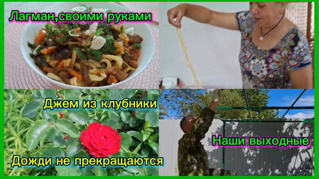 01-06-2026//Краснодарский край//Живём на юге//Лагман своими руками//Дождь не даёт работать//Джем//