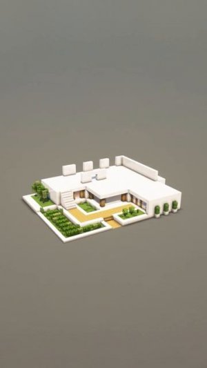 How to Build a Large Modern House in Minecraft #short