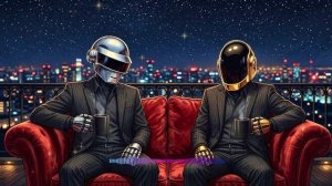 🤖 Daft Punk Midnight Skyline Lounge ｜ Chill Disco, Synthwave, Chillwave, Electronic Funk Playlist
