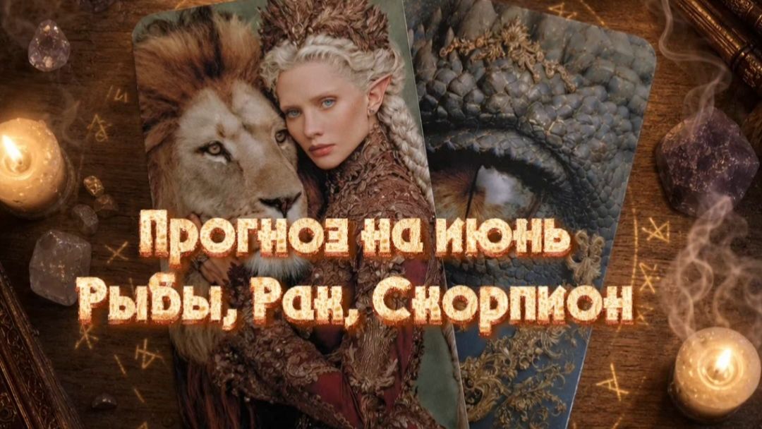Прогноз на июнь. Рыбы, Рак, Скорпион.