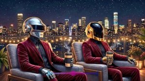 🌃 Daft Punk Skyline Terrace Lounge ｜ Chill Disco, Synthwave, Chillwave, Electronic Funk Playlist