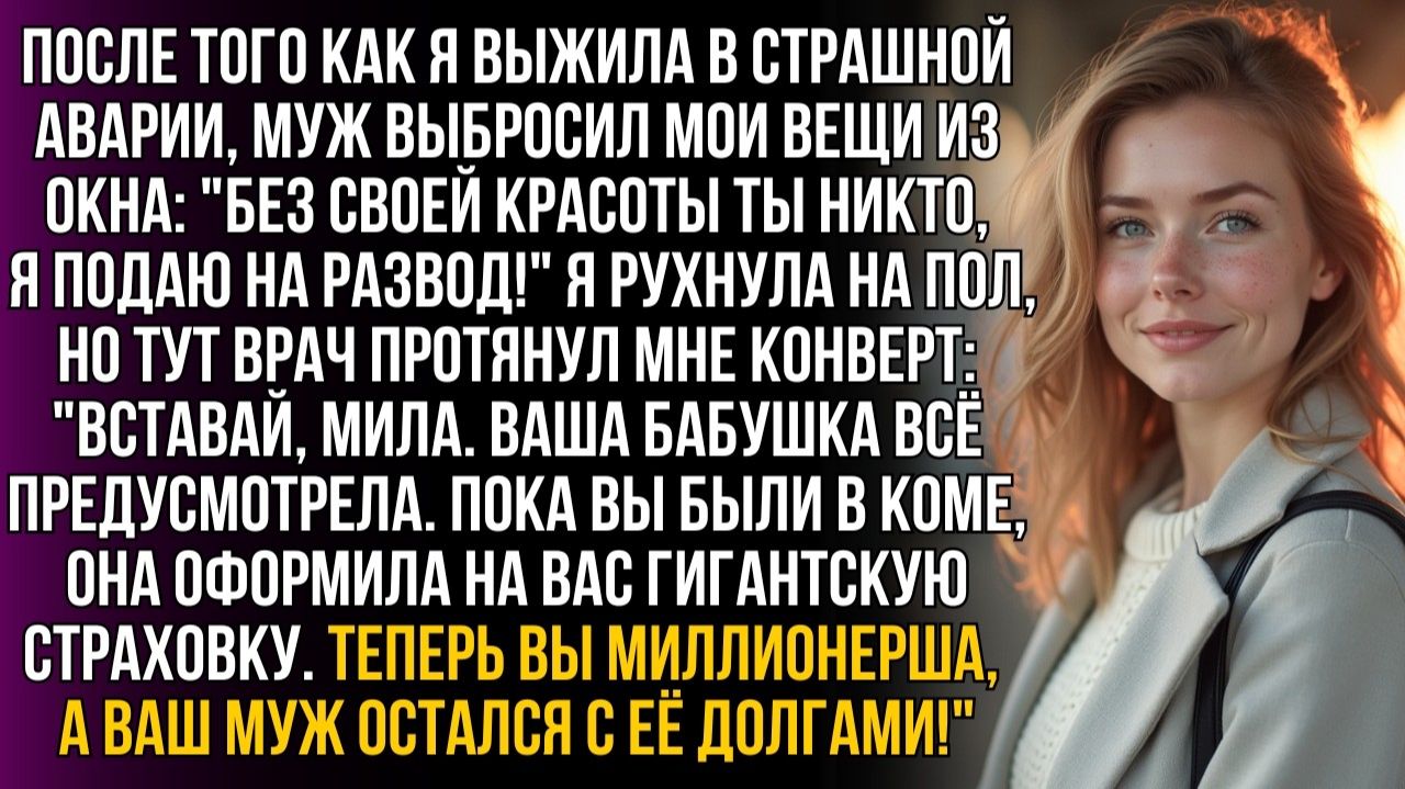 ИСТОРИИ ИЗ ЖИЗНИ|Муж подал на развод, пока я в коме|РЕАЛЬНЫЕ ИСТОРИИ|ЖИЗНЕННЫЕ ИСТОРИИ смотреть онлайн