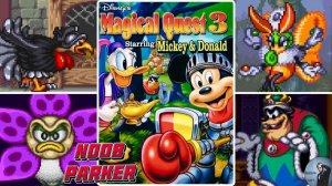 Magical Quest 3 SNES Все Боссы + Концовка.