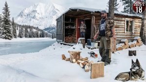 Как живут люди в тайге. Пришла ЗИМА. Изба за 1000 км от цивилизации. Обычные будни семьи. 18с