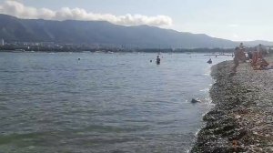 Геленджик доброе тёплое утро. Жара усиливается, море с утра уже очень теплое