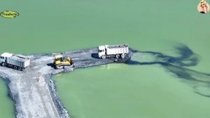 Строительство, дороги на озере, высотные съёмки