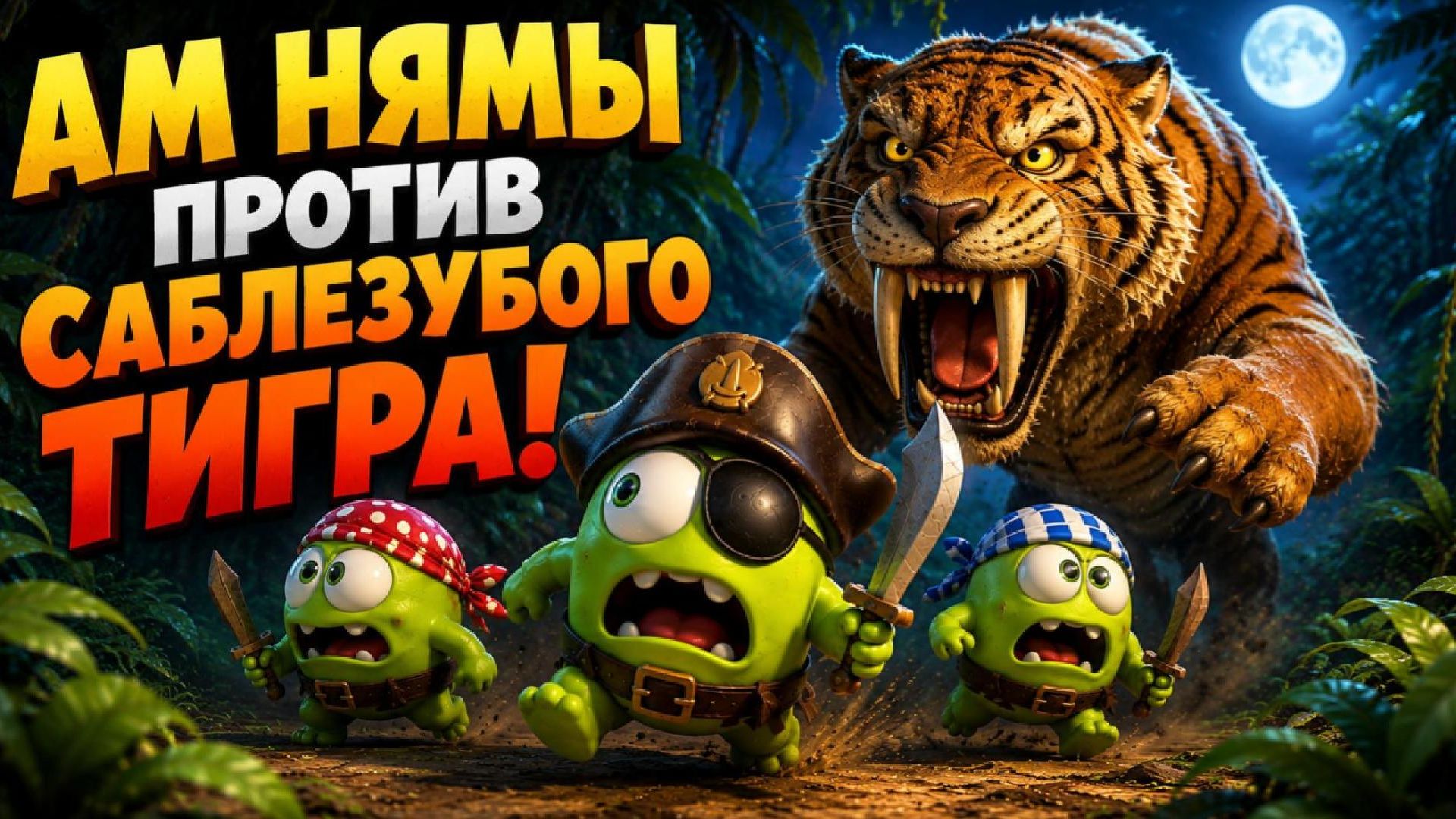 🏴☠️🐯 АМ НЯМЫ И САБЛЕЗУБЫЙ ТИГР 🐯🏴☠️ смотреть онлайн