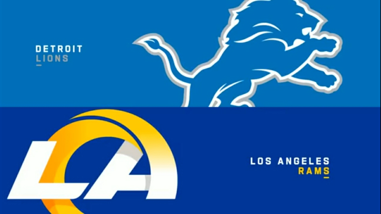 NFL. "Los Angeles Rams"-"Detroit Lions"