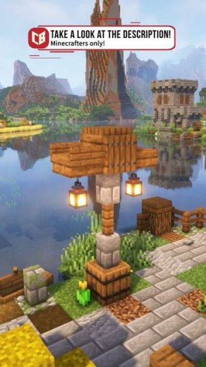 How to Build a Medieval Lantern in Minecraft #short (1)