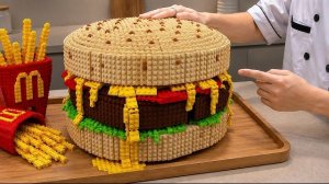 В 20 РАЗ БОЛЬШЕ, чем на самом деле: Самое БОЛЬШОЕ в мире меню LEGO McDonald's на моей кухне!