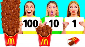 100 Слоев Еды Челлендж # Смешные Моменты от BaRaDa Gold Challenge