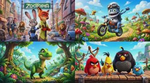 МУЛЬТИКИ ДЛЯ ДЕТЕЙ 🦕 ЗВЕРОПОЛИС Против КРЕЙЗИ ФРОГ, ДИНОЗАВРОВ И ЭНГРИ БЕРДС