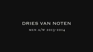 Показ мужской коллекции Dries Van Noten 083 осень-зима 2013-2014 (без звука)