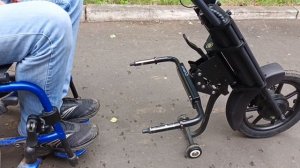 Электрическая приставка UNAwheel Maxi для инвалидной кресло-коляски. Новый адаптер.