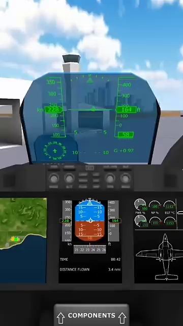 POV: turboprop flight Simulator