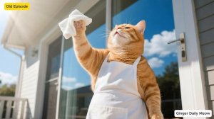 Мама-кошка любит украшения, но не может себе их позволить# Рыжий котенок делает ей бесценное ожерель