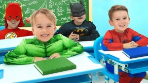 Крис и Майк тренируются в школе супергероев!