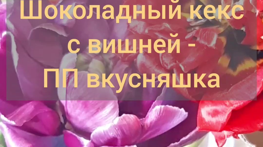 Шоколадный кекс с вишней на диете