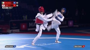 218 SF M-58kg 🔵 DELL'AQUILA Vito ITA vs 🔴 PARK Tae-joon KOR I Manchester 2022 World Taekwondo GP