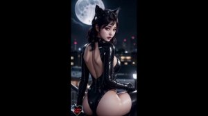 Ai Art Girls. Женщина-кошка