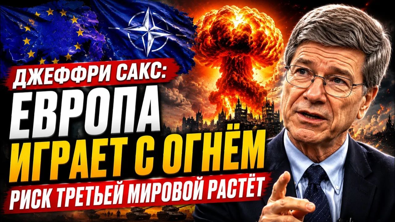 ЕВРОПА ИГРАЕТ С ОГНЁМ — РИСК ТРЕТЬЕЙ МИРОВОЙ РАСТЁТ  ДЖЕФФРИ САКС