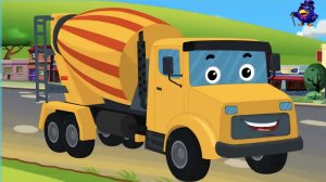 МУЛЬТИК ДЛЯ ДЕТЕЙ ПРО 🚚 БЕТОНОВОЗ. СМОРТИМ КАК ОНА УСТРОЕНА И ДЛЯ ЧЕГО НУЖНА. МУЛЬТФИЛЬМЫ.
