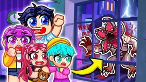 ЧТО-ТО ЖУТКОЕ стучится в нашу ДВЕРЬ в 3 часа ночи в Roblox… | Kpop Охотники на демонов