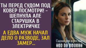 Истории из жизни: Ты перед судом под ковер посмотри! - шепнула Але старушка в электричке… А едва муж