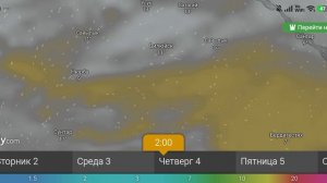 Прогноз погоды 1-6 июня 2026 от windy.com