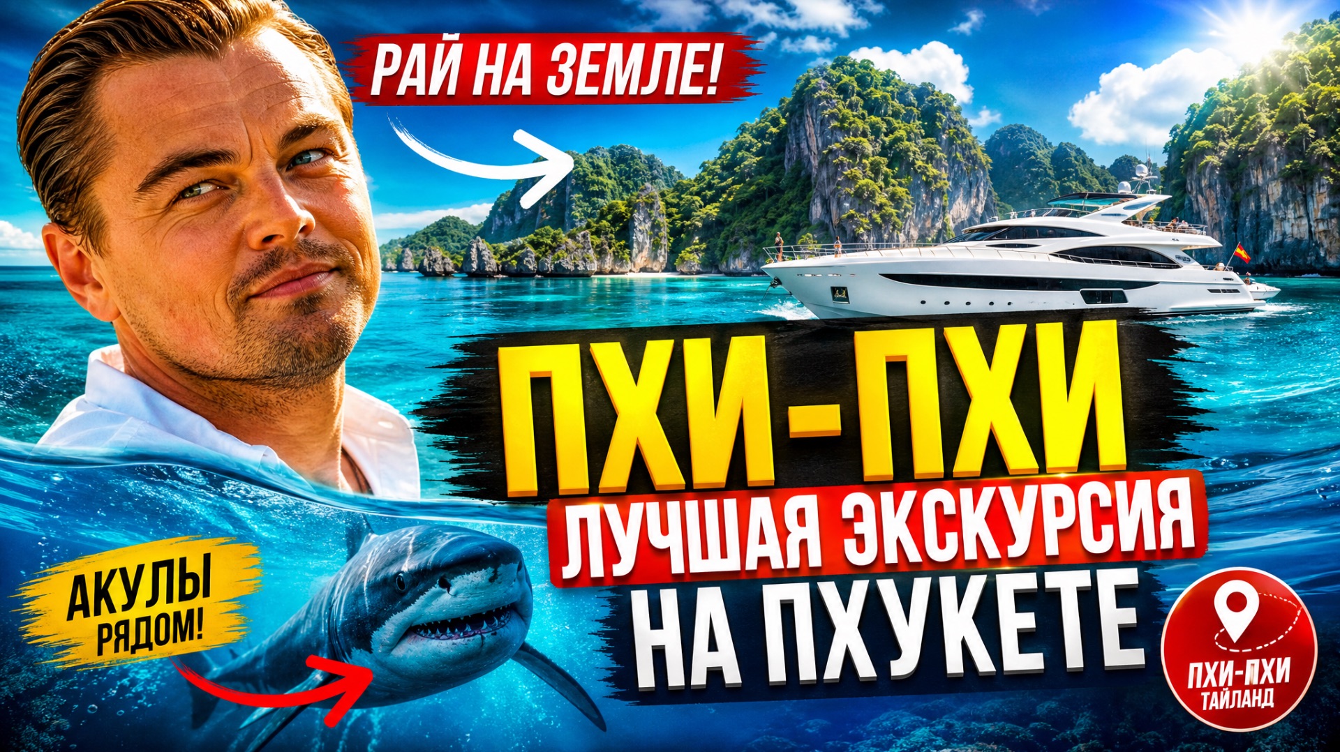 Экскурсия на острова Пхи-Пхи, Тайланд, Пхукет Экскурсии смотреть онлайн