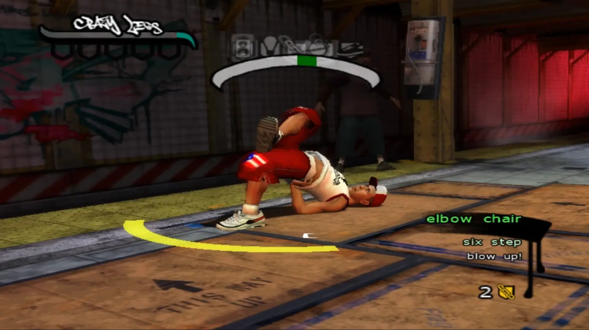 Bboy Crazy Legz(Rock  Steady Crew) Tricks  Сombination from BBOYTHEGAME