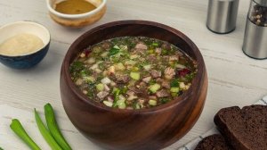 Окрошка мясная по-русски