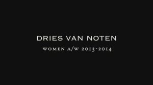 Показ женской коллекции Dries Van Noten осень-зима 2013-2014 (без звука)