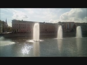 Фонтаны на Водоотводном канале.  27 сентября 2023