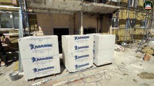 Специалисты уже приступили к восстановлению фасада сгоревшего дома в Грозном