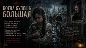 КОГДА БУДЕШЬ БОЛЬШАЯ ......жутко