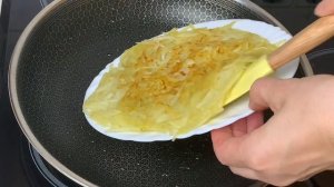 Всего 1 ингредиент! Быстрый завтрак за минуты! Самый простой и вкусный рецепт из картошки