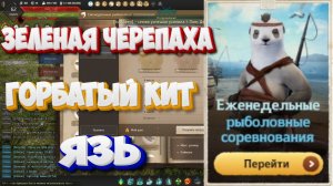 БДО. Зеленая черепаха. Горбатый кит. Язь. Рыболовные соревнования. 01-06.06 2026.