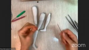 Урок 15 Пришиваем бусины в ноги