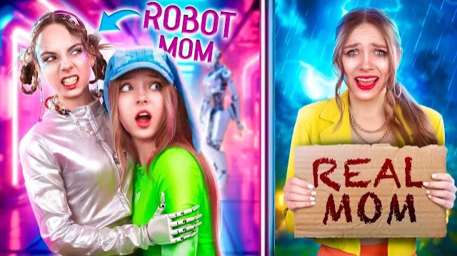 РЕБЕНОК ЗАМЕНИЛ МАМУ AI РОБОТОМ и жуткий сбой системы на вечеринке... 🤖🔥 смотреть онлайн