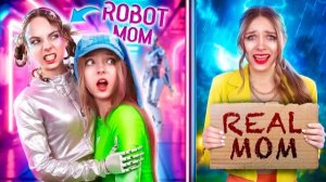 РЕБЕНОК ЗАМЕНИЛ МАМУ AI РОБОТОМ и жуткий сбой системы на вечеринке... 🤖🔥