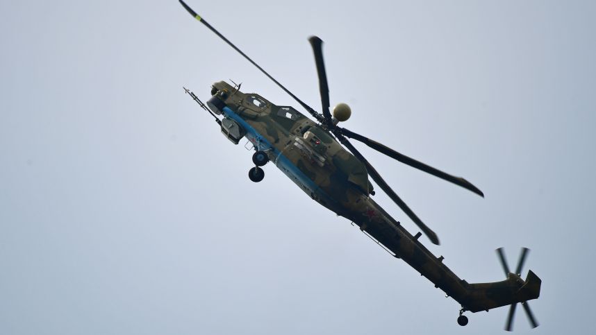 Боевая работа экипажа вертолета Ми-28НМ. Лучшее видео из зоны СВО
