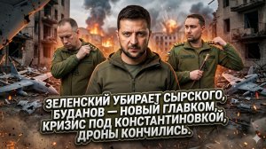 💥Меркурис | Зеленский убирает Сырского , кризис под Константиновкой и коллапс беспилотников
